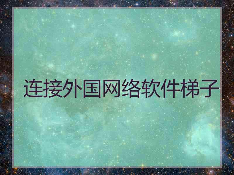 连接外国网络软件梯子